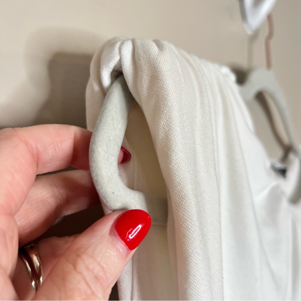 Zara White Sleeveless Puff Pleated Shoulder Mini Shift Dress Blogger Favorite S - Picture 10 of 13